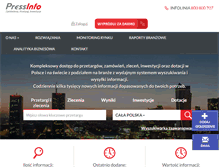 Tablet Screenshot of pressinfo.pl
